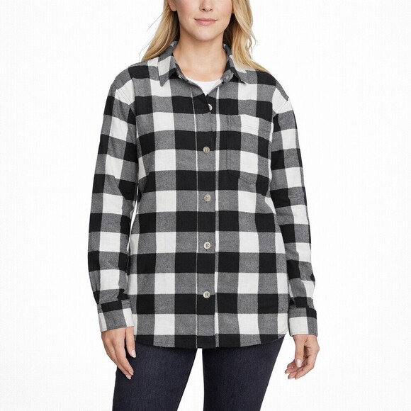 Eddie Bauer Jackets & Blazers - Eddie Bauer Women's XXL Microfleece Shirt Black H0237